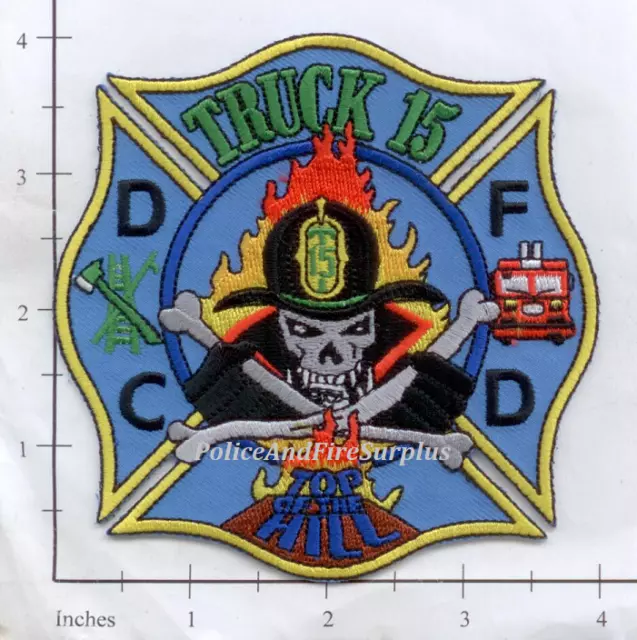 Washington DC - Truck 15 District of Columbia Fire Dept Patch - Skull