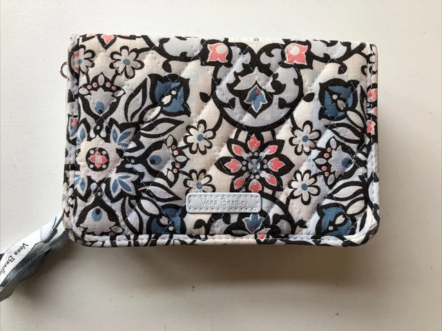 Vera Bradley RFID 3-in-1 Crossbody LISBON MEDALLION Wristlet Wallet All In One