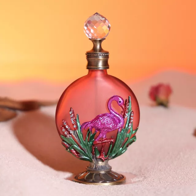 30ml Perfume Bottles Flamingo Empty Refillable Containers Crystal Glass Bottle