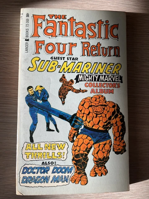 THE FANTASTIC FOUR RETURN Sub-Mariner Mighty Marvel Collector Album Lancer 1967