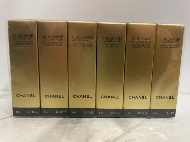 Chanel Sublimage La Creme Yeux Ultimate Regenerating Eye Cream 3ml 0.1oz x  2 Set