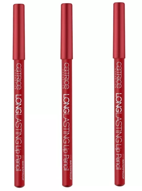 CATRICE Longlasting Waterproof Lip Pencil 040 AND THE CHERRY ON TOP - 3 Pack