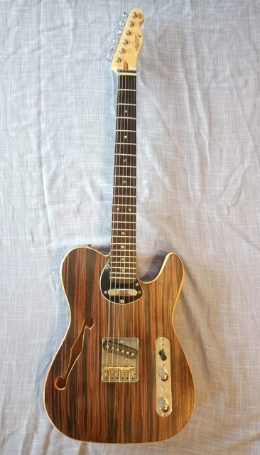Telecaster Thinline Makassar by Handwood Guitars