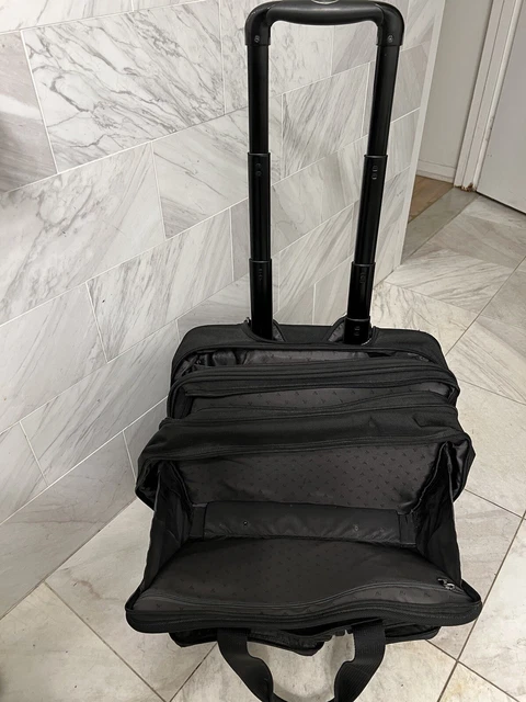 TUMI ALPHA WHEELED 17" ballistic Nylon EXPANDABLE BAG BRIEFCASE Topper 2