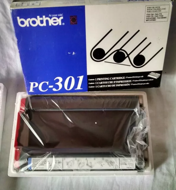 BROTHER PC-301 Cartridge Fax Machine Toner Print Refill Model 750 770 775 NEW