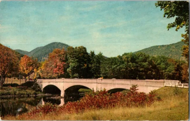 Post Card Three Arch Bridge Deerfield River Mohawk Trail Massachusetts A20