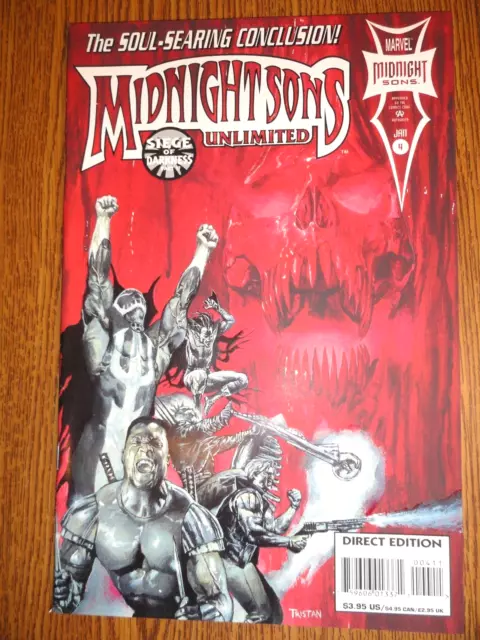 Midnight Sons Unlimited #4 Blade Key Ghost Rider Vengeance 1st Print Marvel MCU