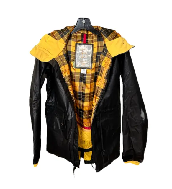 Burton Womens (XS) DryRide Black Jacket w/Plaid Lining Faux Fur Hood. MSRP: $225