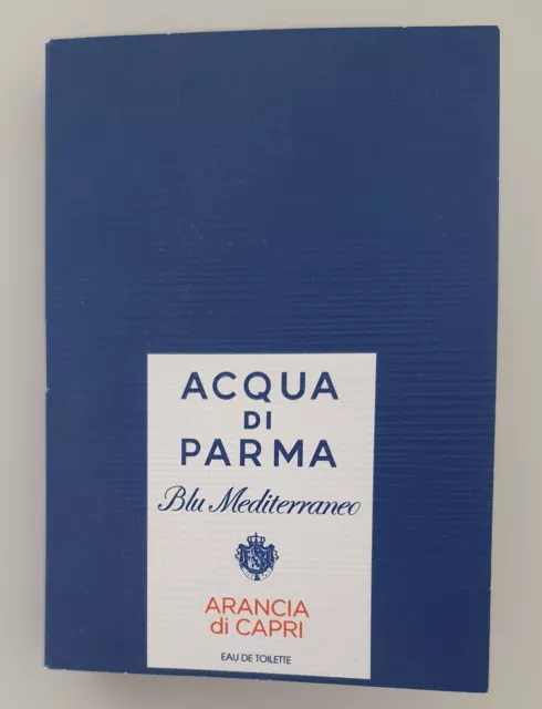 agua de parma azul mediterráneo naranja cabra eau de toilette 1,2 ml