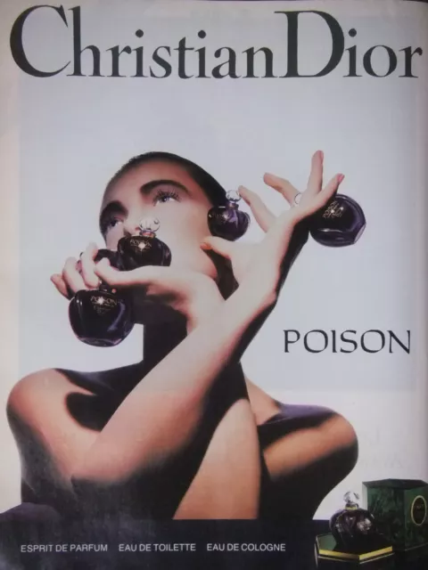 Publicité De Presse 1989 Christian Dior Poison Esprit Du Parfum - Advertising
