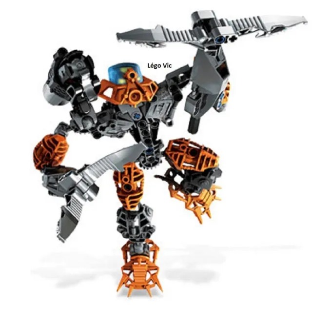 Lego 8687 Bionicle Phantoka Toa Pohatu Robot complet + notice de 2008 -NN22
