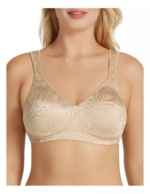New Tags - PLAYTEX Size 22D Wirefree Ultimate Lift & Support Beige Bra