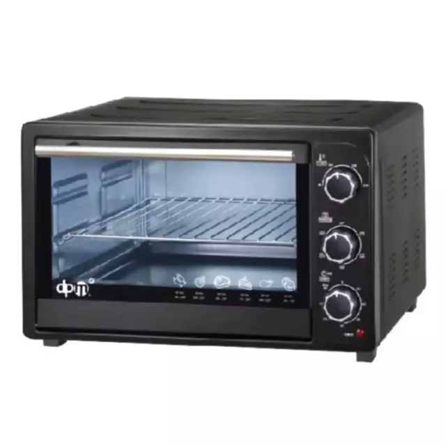 Forno ELETTRICO ventilato fornetto 35 litri nero da cucina acciaio grill timer