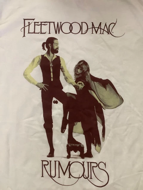 Fleetwood Mac Rumours Album Cover Graphic Band T Shirt Size Medium