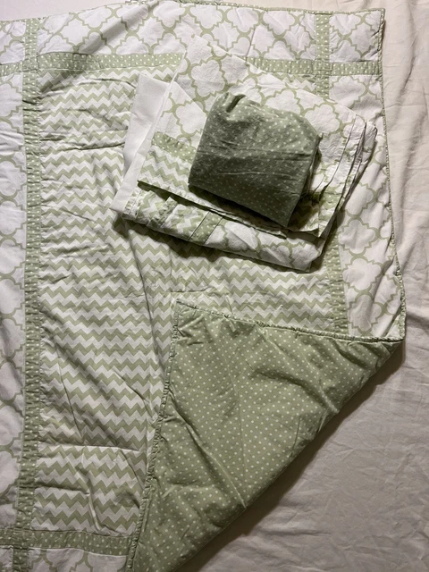 Trend Lab Sea Foam 3 Piece Crib Bedding Set Gender Neutral 100% Cotton 35”x45” Trend Lab Sea Foam 3 Piece Crib Bedding Set Gender Neutral 100% Cotton 35”x45”