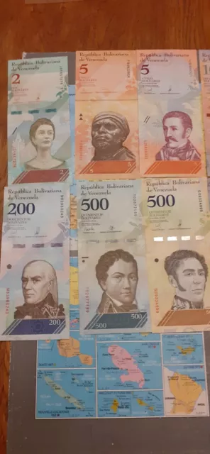 Vénezuela 19 billets en UNC  de 2 à 20000 Bolivares lot n°2