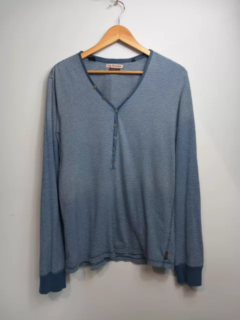 Felpa SCOTCH & SODA Uomo Extra Large XL Blu Righe Cotone Ricamato