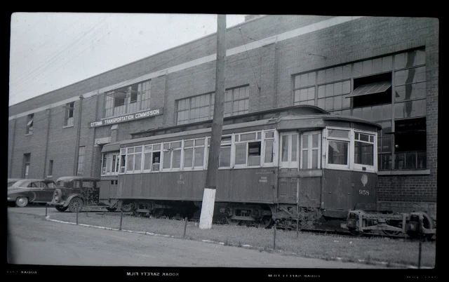 OTTAWA TRANSPORTATION COMMISSION Trolley Ontario ON Photograph Negative 1