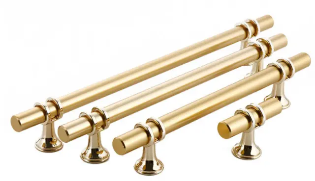 Brass Kitchen Cabinet Cupboard Door Drawer Bar Handles UK Stock Free Post