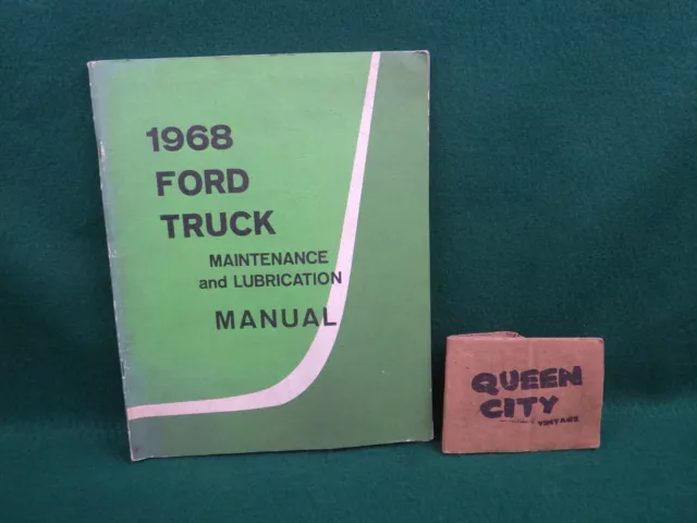 1968 Ford truck factory original maintenance+lubrication manual