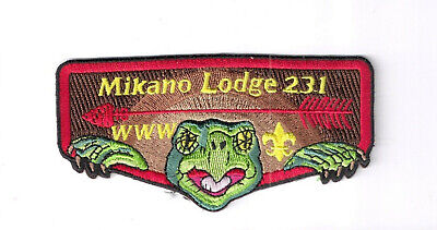 Mikano OA Lodge 231 boy scout Order of the Arrow pocket flap patch BSA WWW