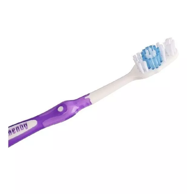 Paquete de 24 cepillos de dientes Aquawhite Twin Guard de cerdas medianas,... 2