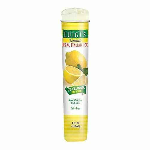 Luigis Real Italian Ice Lemon Squeeze Tube, 4 Ounce -- 24 per ca