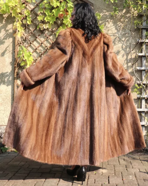 MANTEAU DE VISON Fourrure Femmes Demode Design Qualite Camel Braun EUR 998 26 PicClick FR