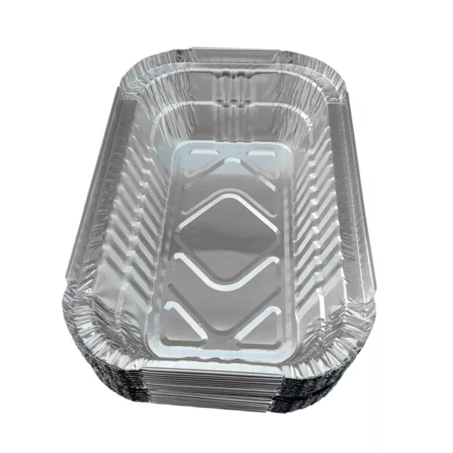 Set of 20 Aluminum Foil Grill Drip Pans for BBQ Cooking 700ml