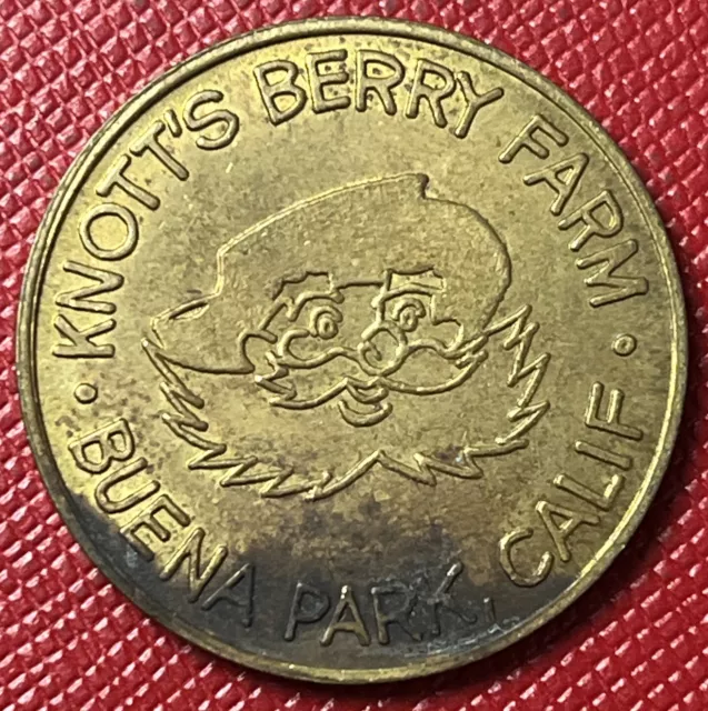 California ND Souvenir Medal. Knott’s Berry Farm Buena Park. Good Luck Token.