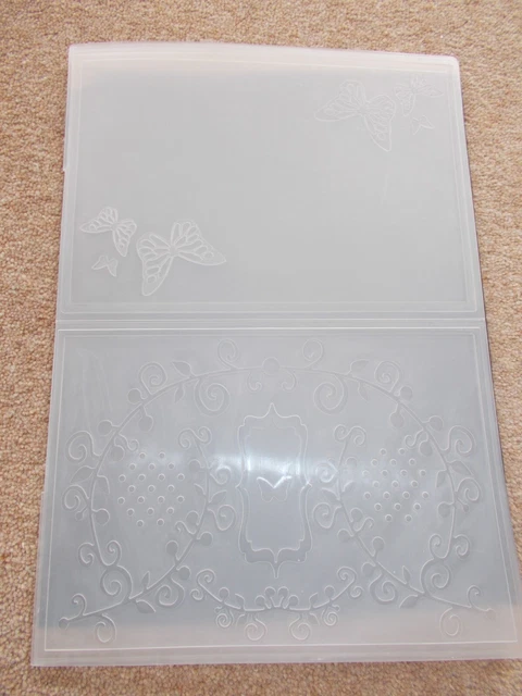 LARGE A4 SIZE embossing folder - BUTTERFLIES £1.20 - PicClick UK