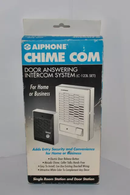 Aiphone Chime Com Door Answering Intercom System (C-123L-SET) NEW