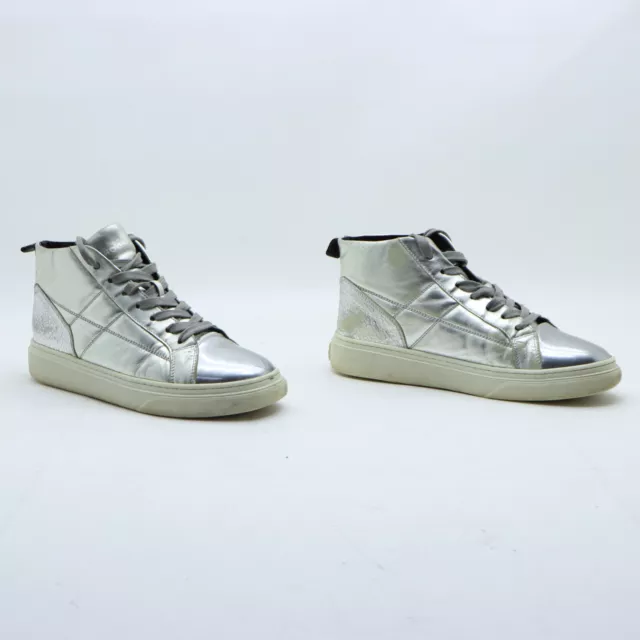 HOGAN Sneakers Alte Usate Numero Eur 37  (Cod.SS3865) Donna, Argento