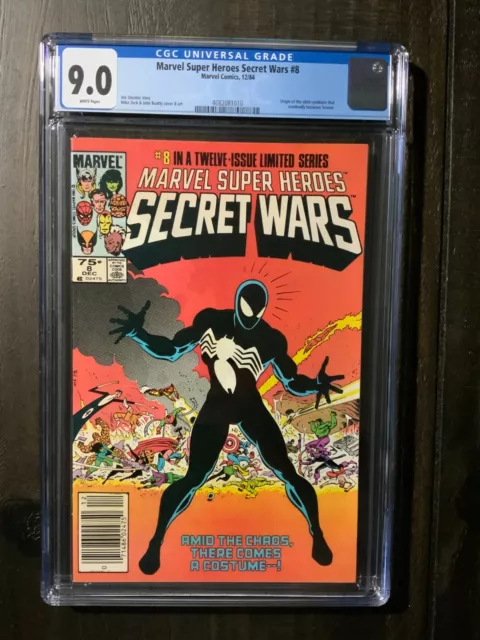 Marvel Super Heroes Secret Wars #8 Newsstand Edition CGC 9.0 VF/NM comic!