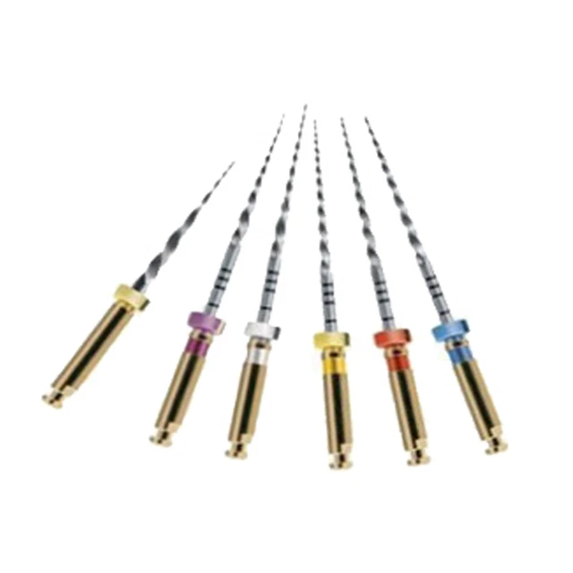 6pcs 25mm SX-F3 Dental Root Canal Files Niti Engine Endodontic PT File Rotary