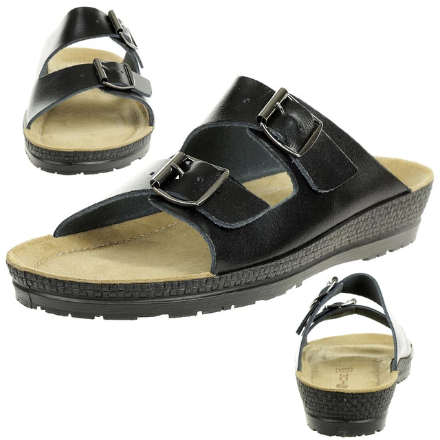 Rohde Femmes Nouvelle Ville Mule Sandales Chaussons 1431 Noir