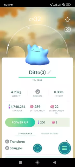 Pokémon Go Shiny Ditto Best ~ Reliable service~Unregistered OK~