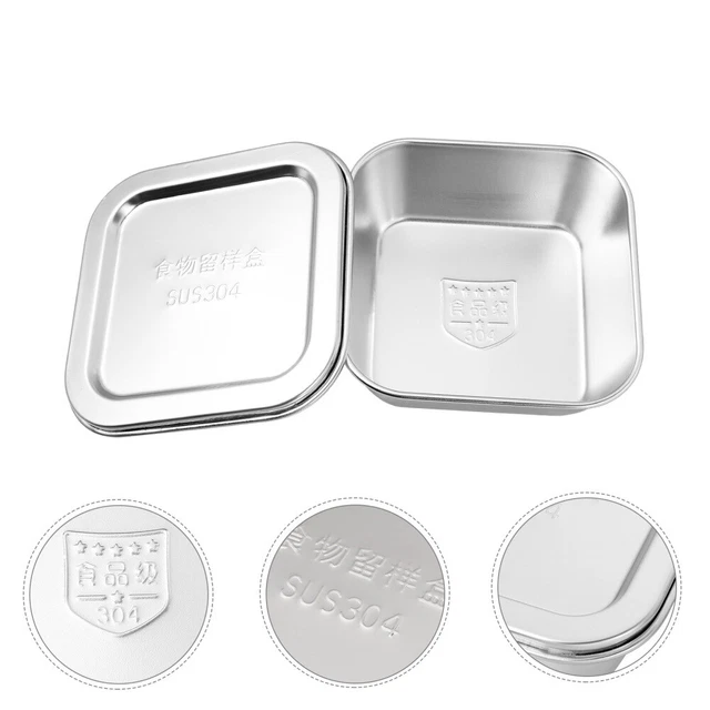 1 pieza mantequilla carne de vacuno sebo caja de almacenamiento acero inoxidable crujiente con tapa
