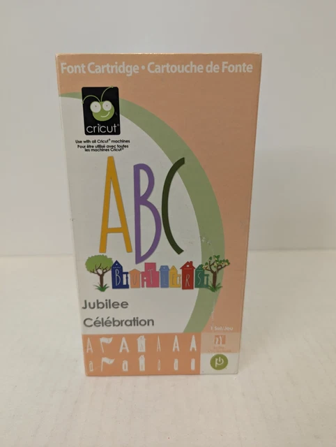Cartucho Cricut - Cartucho de Fuente Cricut ABC ¡celebración del Jubileo Completo!