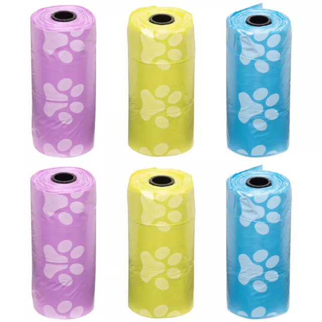 Dog Pet Puppy Poo Poop Waste Bags Toilet Strong Large Refill Rolls 6,12,24,48,96