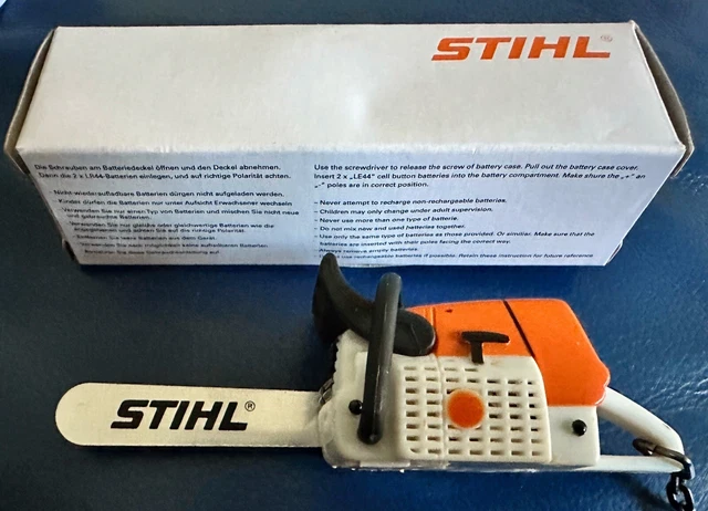 Toy stihl battery chainsaw keyring top