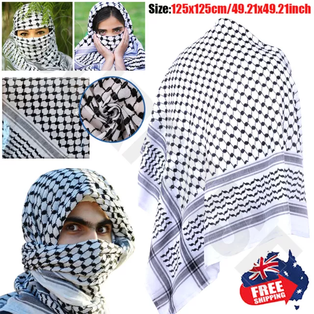 Keffiyeh Arab Scarf Palestine Shemagh Original Arafat Black and White ?????