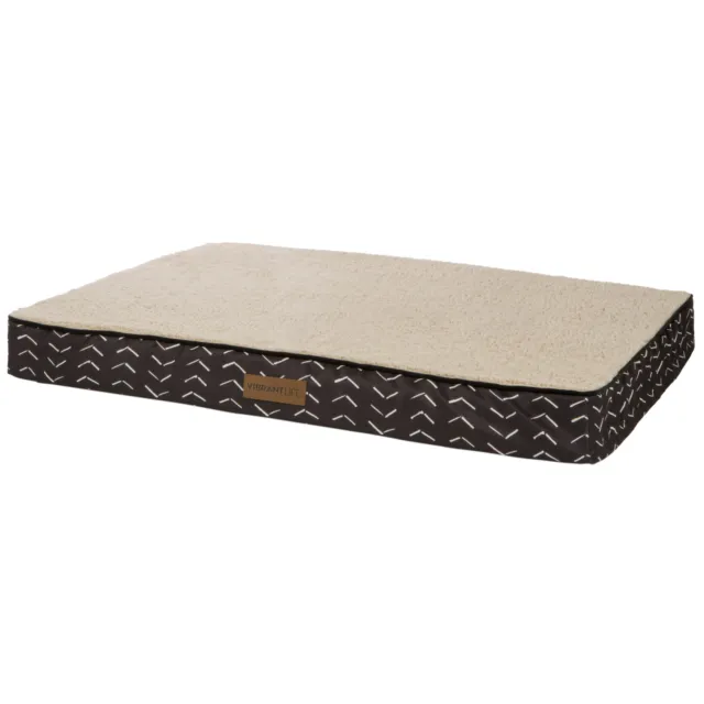 Vibrant Life Orthopedic Bed Mattress Edition Dog Bed, Large 40"x30" Up To 70lbs