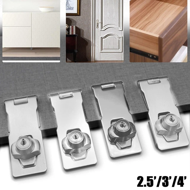 Versatile serratura armadio in acciaio inox ideale per armadi e cassetti