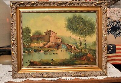 Nice Vintage Oil on Canvas by 19th C French Artist Louis Joseph Alphonse Patin