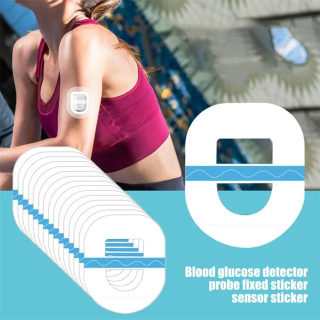 Sensor Patch Glucosa Parche Sangre Inferior Resistente al Agua Accesorios Cómodo