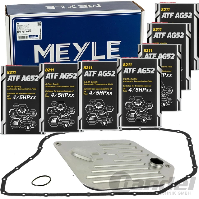 KIT FILTRI IDRAULICI MEYLE CAMBIO AUTOMATICO+7L OLIO ATF 5HP24 FLA per AUDI A6 A8
