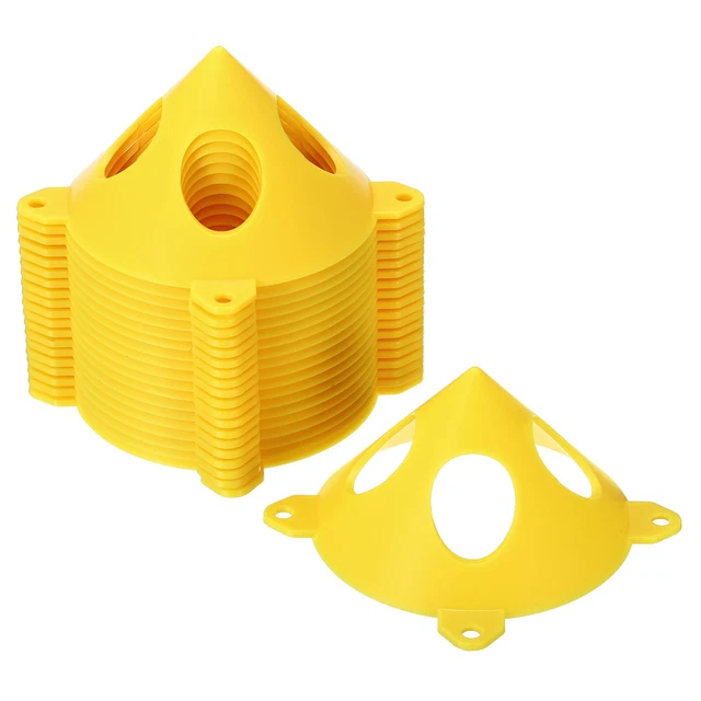 Pittura Supporti,20pz ABS Plastica Mini Cono Vernice Stand,Giallo