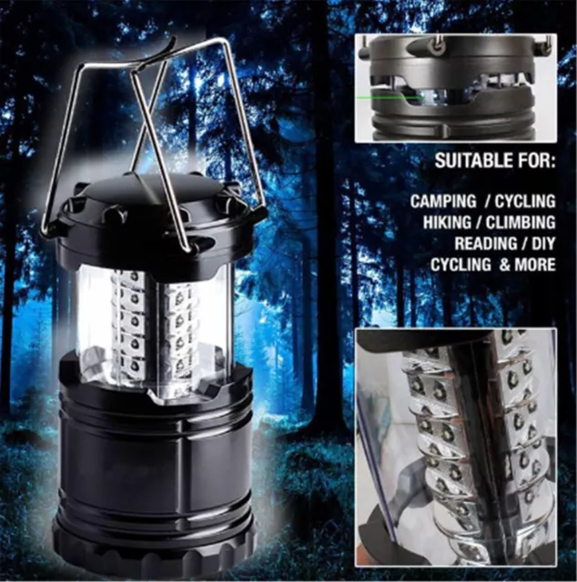 30 LED Battery Emergency Power Outage Disaster Light Compact Camping Lantern