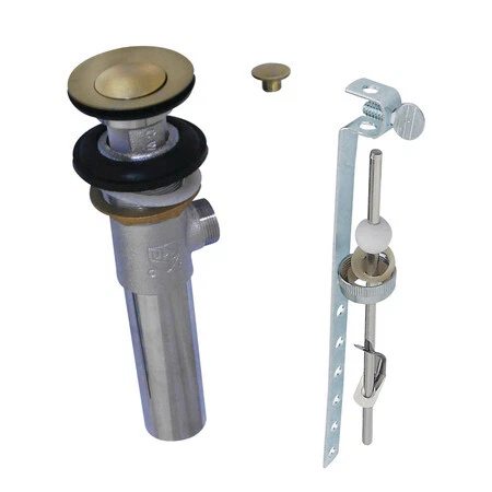 KINGSTON BRASS KB1003 Brass, Bathroom Sink Drain, Pop-Up Drain with Overflow